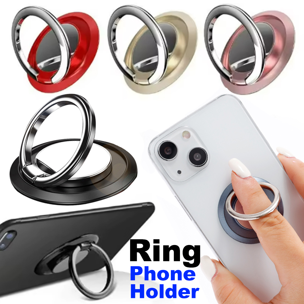 Mesh Back Cushion - 360Rotating Finger Ring Phone Holder Stand