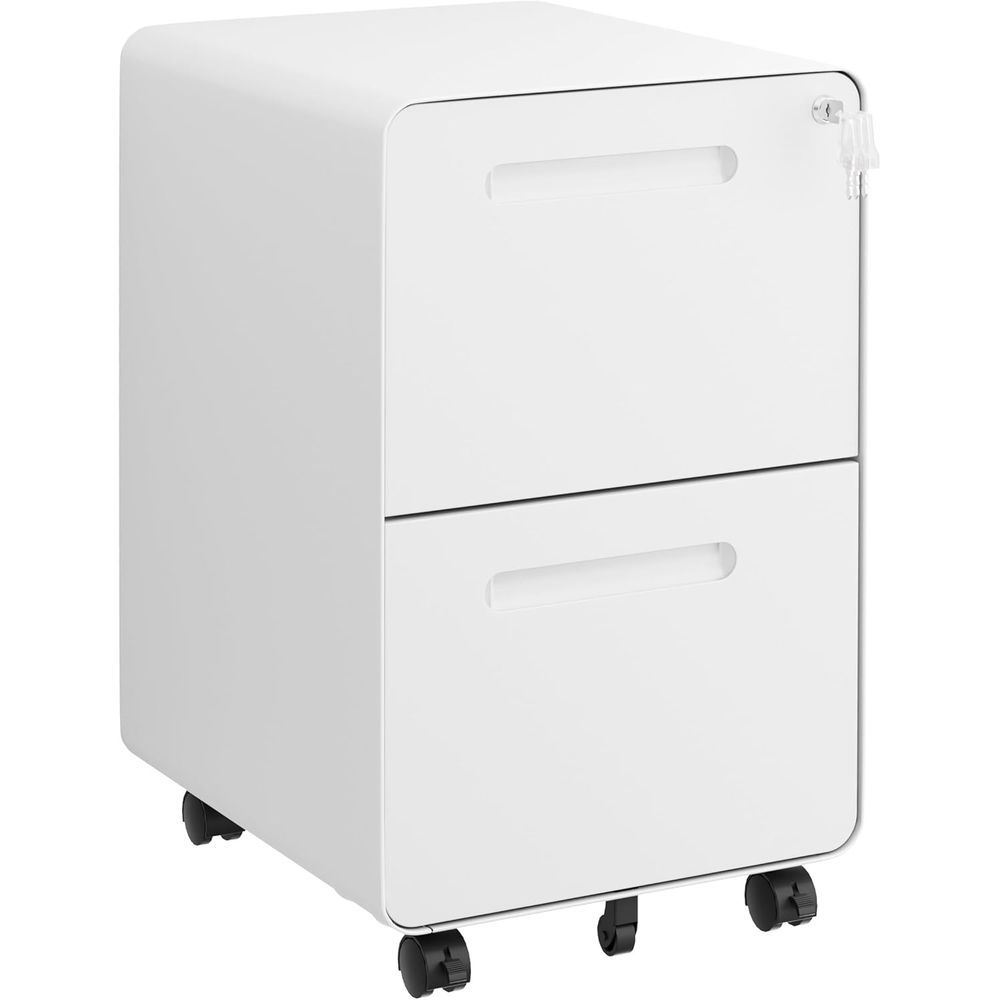 File Cabinet Drawer - 2-Drawer Metal Filing Cabinet with Lock