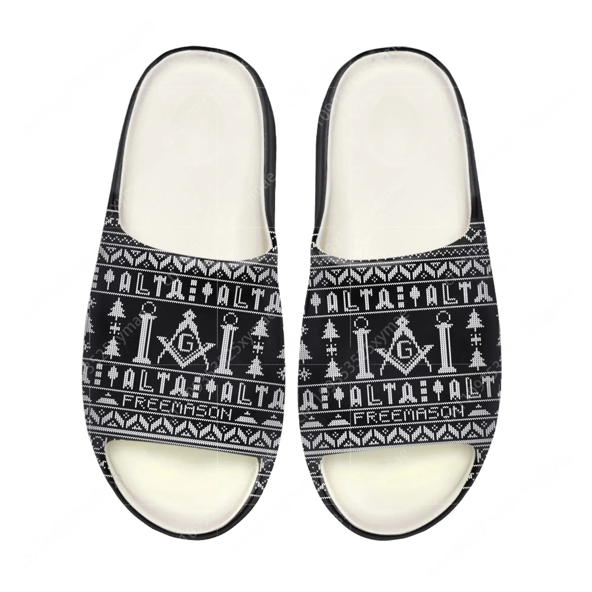 Home Office Form - Masonic Mason Freemason Pattern Soft Sole