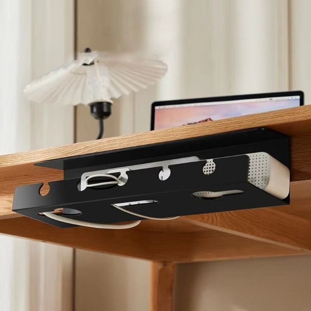 Home Office Equipment - Versatile Under Desk Cable Management Rack