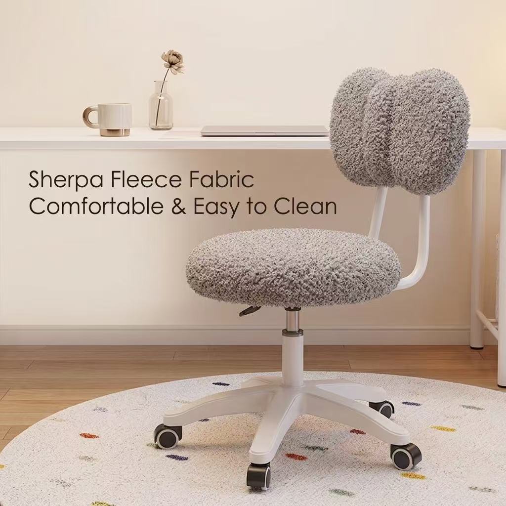 Cute Boucle Swivel Office Chai - Home Office In Living Room review and price