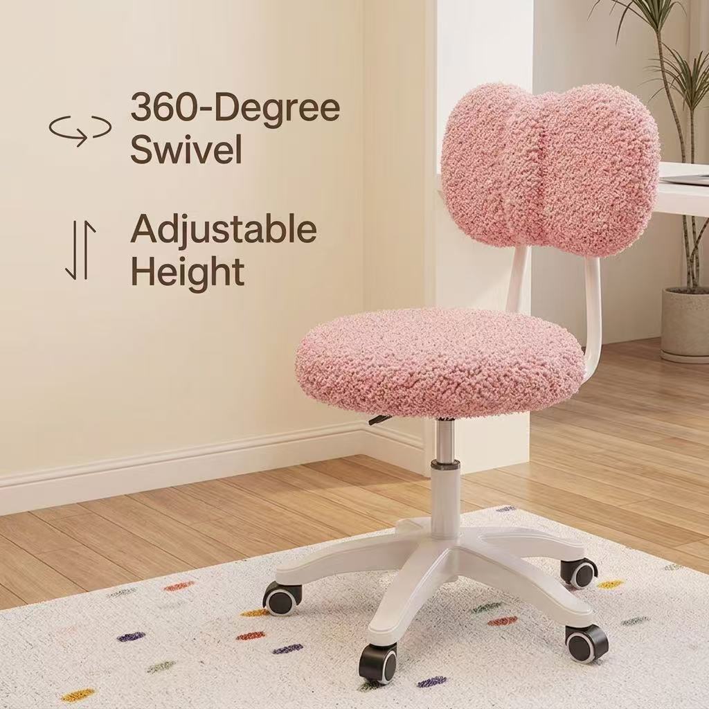 Cute Boucle Swivel Office Chai - Home Office In Living Room review and price