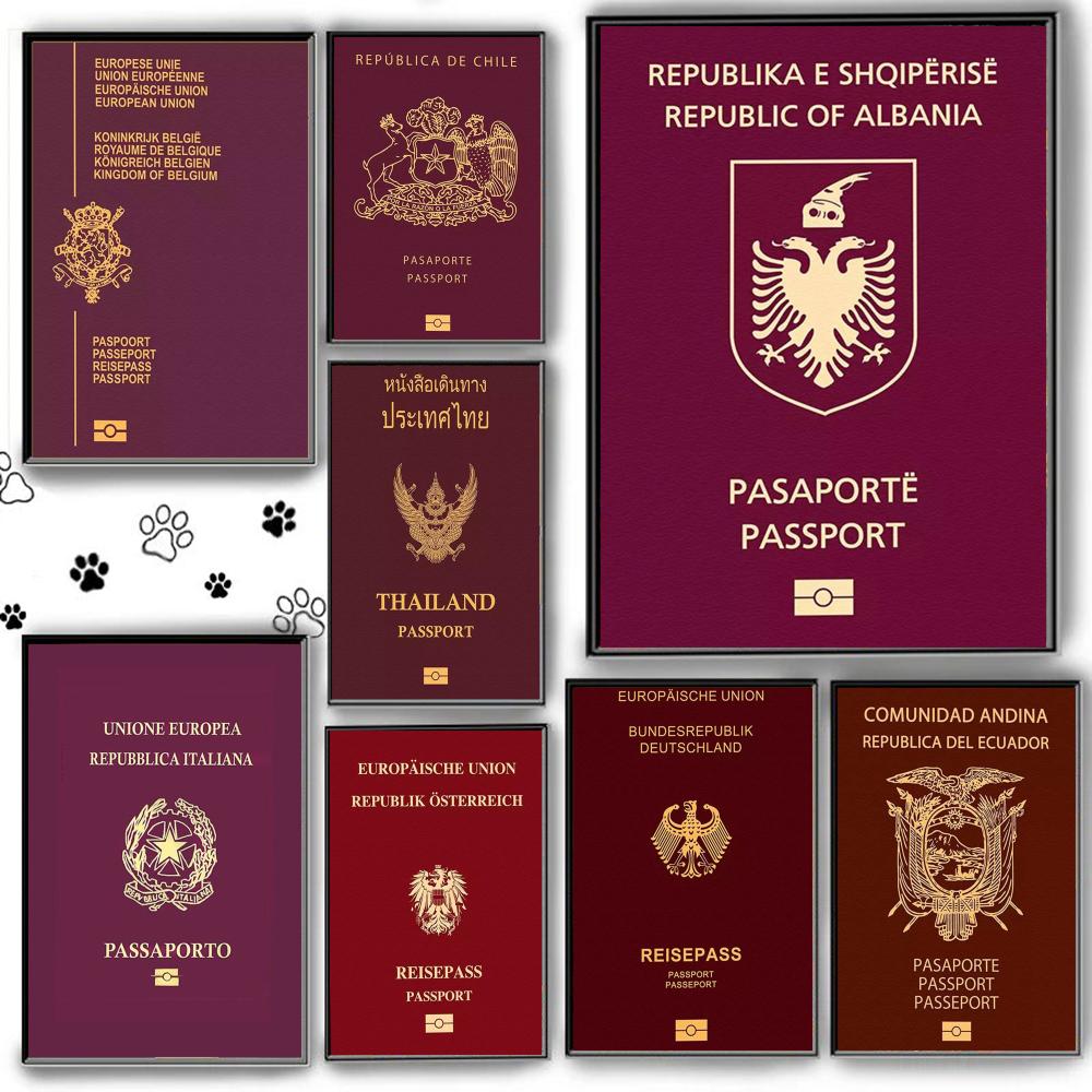 Red-background Passports Poste - Home Office Passport review and price