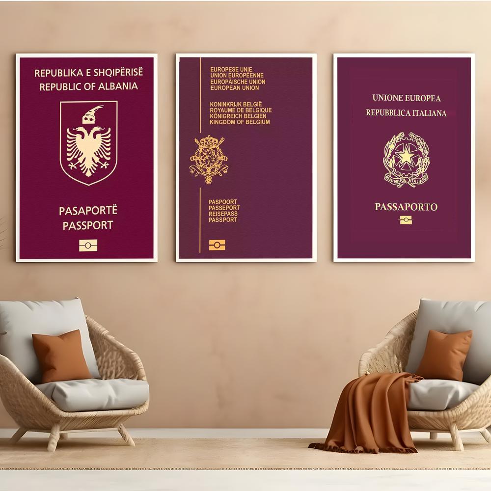 Red-background Passports Poste - Home Office Passport review and price