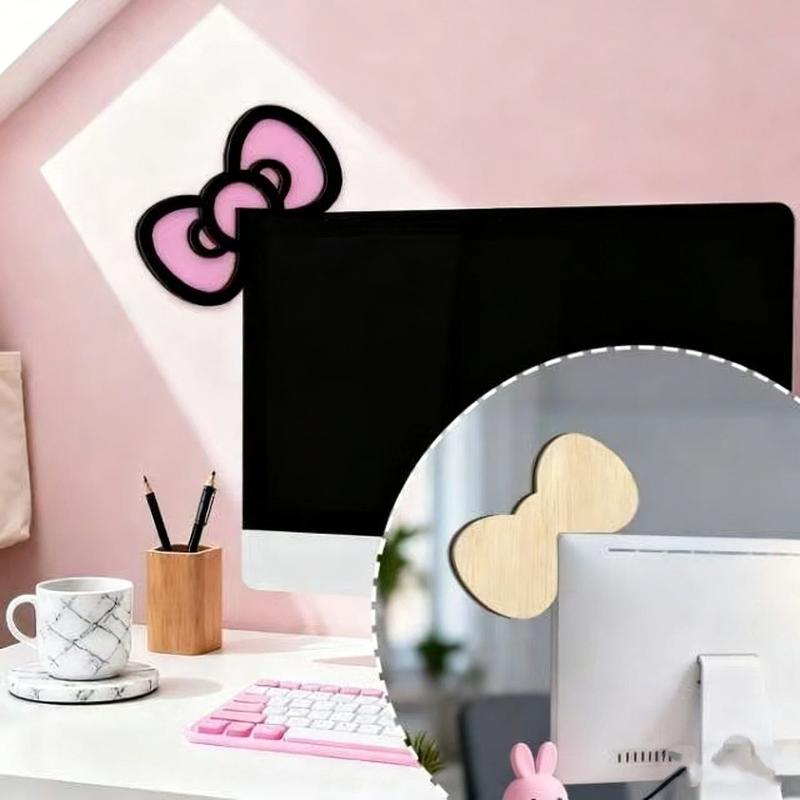 New 1/2Pcs Wooden Bowknot PC A - Home Office Equipment review and price