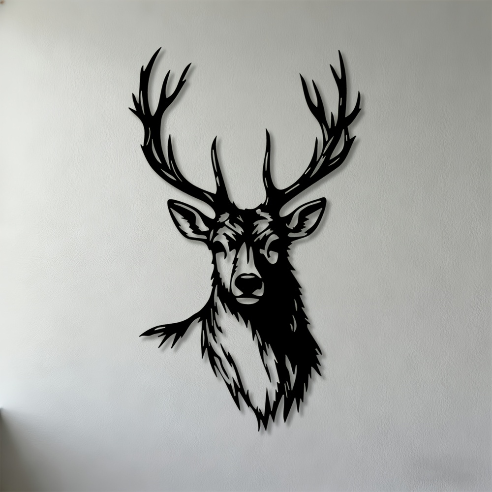Metal Deer Head Wall Art, Iron - Home Office Head review and price