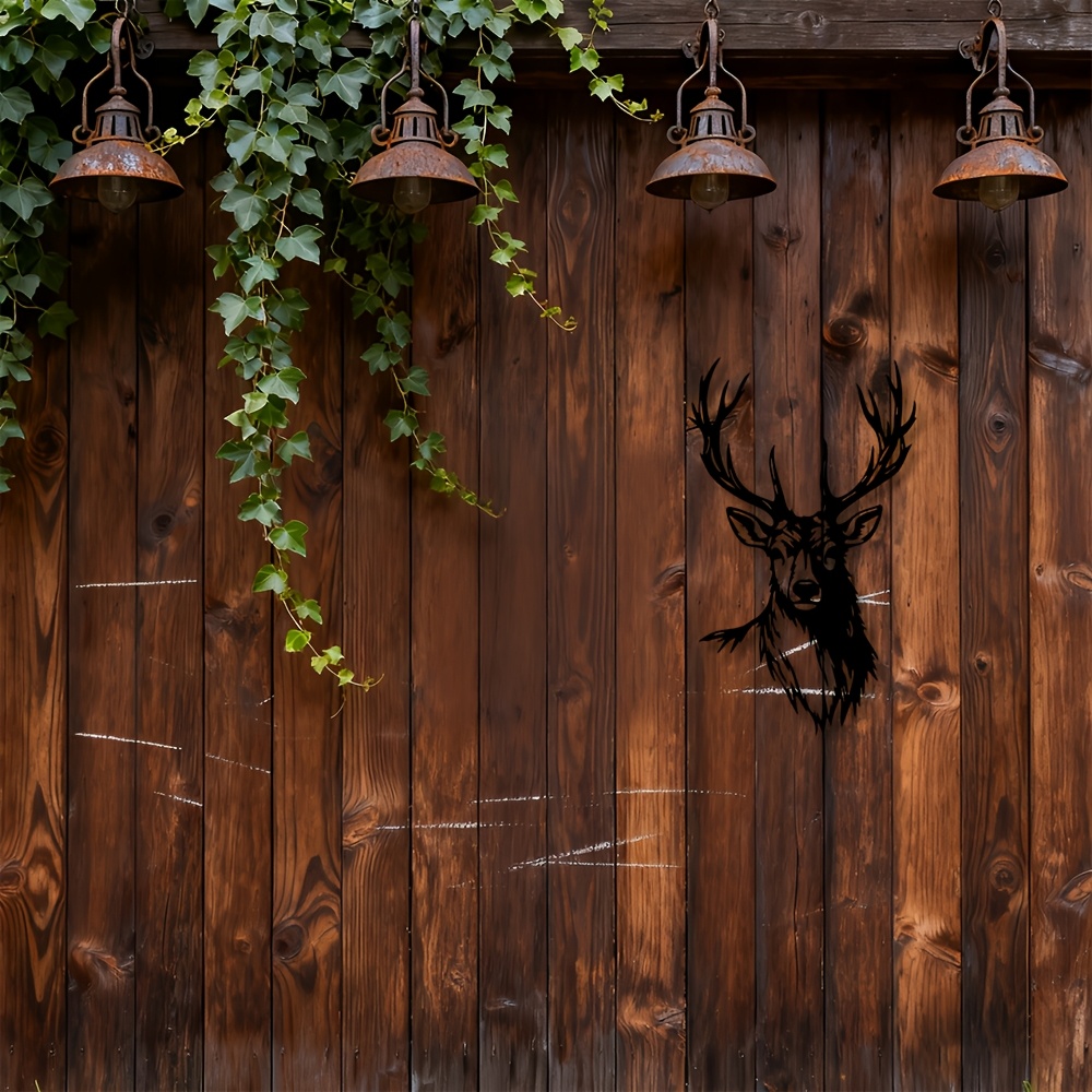 Metal Deer Head Wall Art, Iron - Home Office Head review and price
