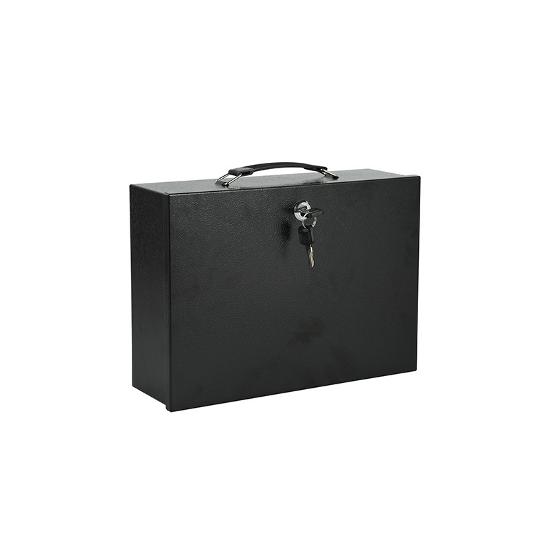 Locked iron box Cash box Docum - Home Office Passport review and price