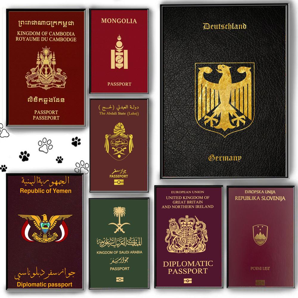 Deep Red-background Passports  - Home Office Passport review and price