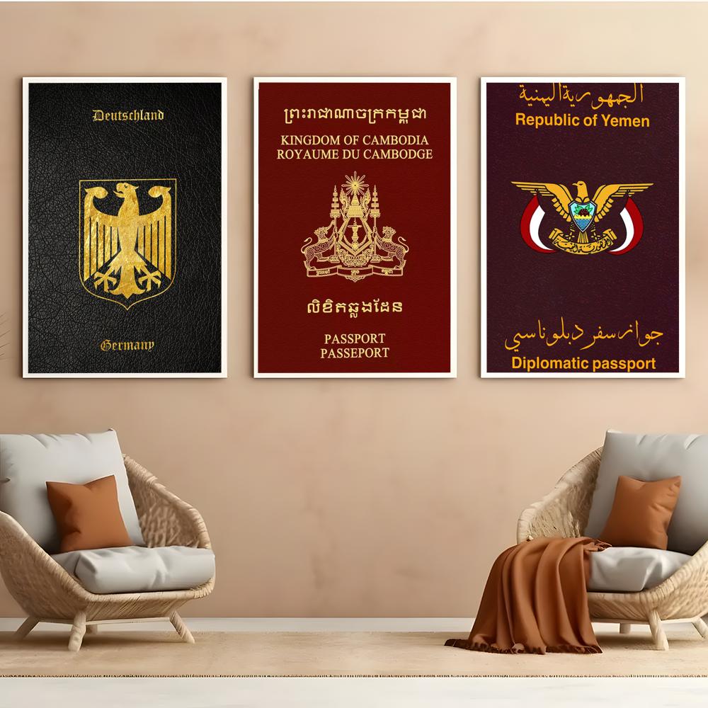 Deep Red-background Passports  - Home Office Passport review and price