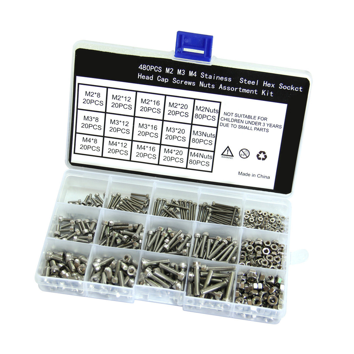 480Pcs Stainless Steel Socket  - Home Office Head review and price