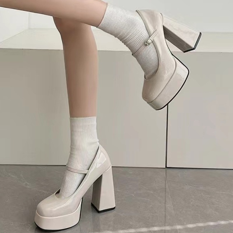 Women's Thick Heel Single Shoe - Home Office Head review and price